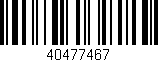 Código de barras (EAN, GTIN, SKU, ISBN): '40477467'