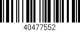 Código de barras (EAN, GTIN, SKU, ISBN): '40477552'