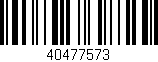 Código de barras (EAN, GTIN, SKU, ISBN): '40477573'