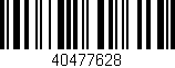 Código de barras (EAN, GTIN, SKU, ISBN): '40477628'