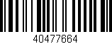 Código de barras (EAN, GTIN, SKU, ISBN): '40477664'