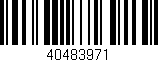 Código de barras (EAN, GTIN, SKU, ISBN): '40483971'