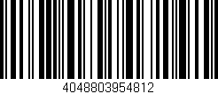 Código de barras (EAN, GTIN, SKU, ISBN): '4048803954812'
