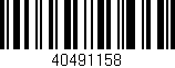 Código de barras (EAN, GTIN, SKU, ISBN): '40491158'