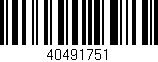 Código de barras (EAN, GTIN, SKU, ISBN): '40491751'