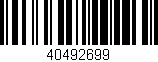 Código de barras (EAN, GTIN, SKU, ISBN): '40492699'