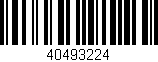 Código de barras (EAN, GTIN, SKU, ISBN): '40493224'