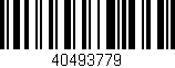 Código de barras (EAN, GTIN, SKU, ISBN): '40493779'
