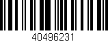 Código de barras (EAN, GTIN, SKU, ISBN): '40496231'