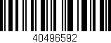 Código de barras (EAN, GTIN, SKU, ISBN): '40496592'