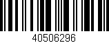 Código de barras (EAN, GTIN, SKU, ISBN): '40506296'