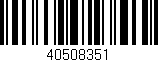 Código de barras (EAN, GTIN, SKU, ISBN): '40508351'
