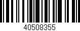 Código de barras (EAN, GTIN, SKU, ISBN): '40508355'
