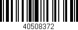Código de barras (EAN, GTIN, SKU, ISBN): '40508372'