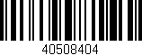 Código de barras (EAN, GTIN, SKU, ISBN): '40508404'