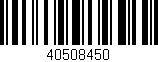 Código de barras (EAN, GTIN, SKU, ISBN): '40508450'