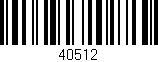Código de barras (EAN, GTIN, SKU, ISBN): '40512'