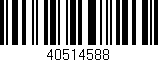 Código de barras (EAN, GTIN, SKU, ISBN): '40514588'