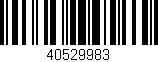 Código de barras (EAN, GTIN, SKU, ISBN): '40529983'