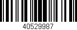 Código de barras (EAN, GTIN, SKU, ISBN): '40529987'