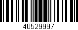 Código de barras (EAN, GTIN, SKU, ISBN): '40529997'