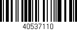 Código de barras (EAN, GTIN, SKU, ISBN): '40537110'