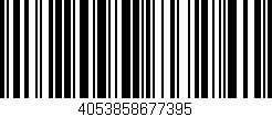 Código de barras (EAN, GTIN, SKU, ISBN): '4053858677395'