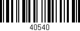 Código de barras (EAN, GTIN, SKU, ISBN): '40540'