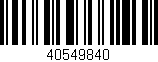 Código de barras (EAN, GTIN, SKU, ISBN): '40549840'