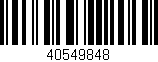 Código de barras (EAN, GTIN, SKU, ISBN): '40549848'