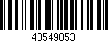 Código de barras (EAN, GTIN, SKU, ISBN): '40549853'