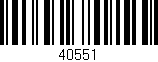 Código de barras (EAN, GTIN, SKU, ISBN): '40551'