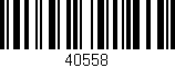 Código de barras (EAN, GTIN, SKU, ISBN): '40558'