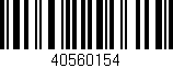 Código de barras (EAN, GTIN, SKU, ISBN): '40560154'