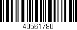 Código de barras (EAN, GTIN, SKU, ISBN): '40561780'