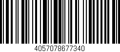 Código de barras (EAN, GTIN, SKU, ISBN): '4057078677340'