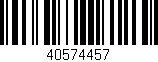 Código de barras (EAN, GTIN, SKU, ISBN): '40574457'