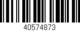 Código de barras (EAN, GTIN, SKU, ISBN): '40574873'