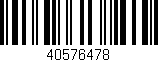Código de barras (EAN, GTIN, SKU, ISBN): '40576478'