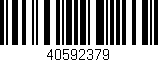 Código de barras (EAN, GTIN, SKU, ISBN): '40592379'