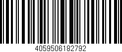 Código de barras (EAN, GTIN, SKU, ISBN): '4059506182792'
