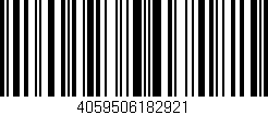 Código de barras (EAN, GTIN, SKU, ISBN): '4059506182921'