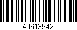 Código de barras (EAN, GTIN, SKU, ISBN): '40613942'