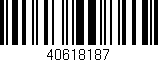 Código de barras (EAN, GTIN, SKU, ISBN): '40618187'