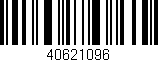 Código de barras (EAN, GTIN, SKU, ISBN): '40621096'