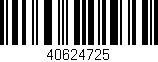 Código de barras (EAN, GTIN, SKU, ISBN): '40624725'