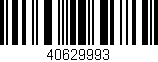 Código de barras (EAN, GTIN, SKU, ISBN): '40629993'
