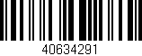 Código de barras (EAN, GTIN, SKU, ISBN): '40634291'