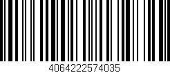 Código de barras (EAN, GTIN, SKU, ISBN): '4064222574035'