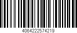 Código de barras (EAN, GTIN, SKU, ISBN): '4064222574219'